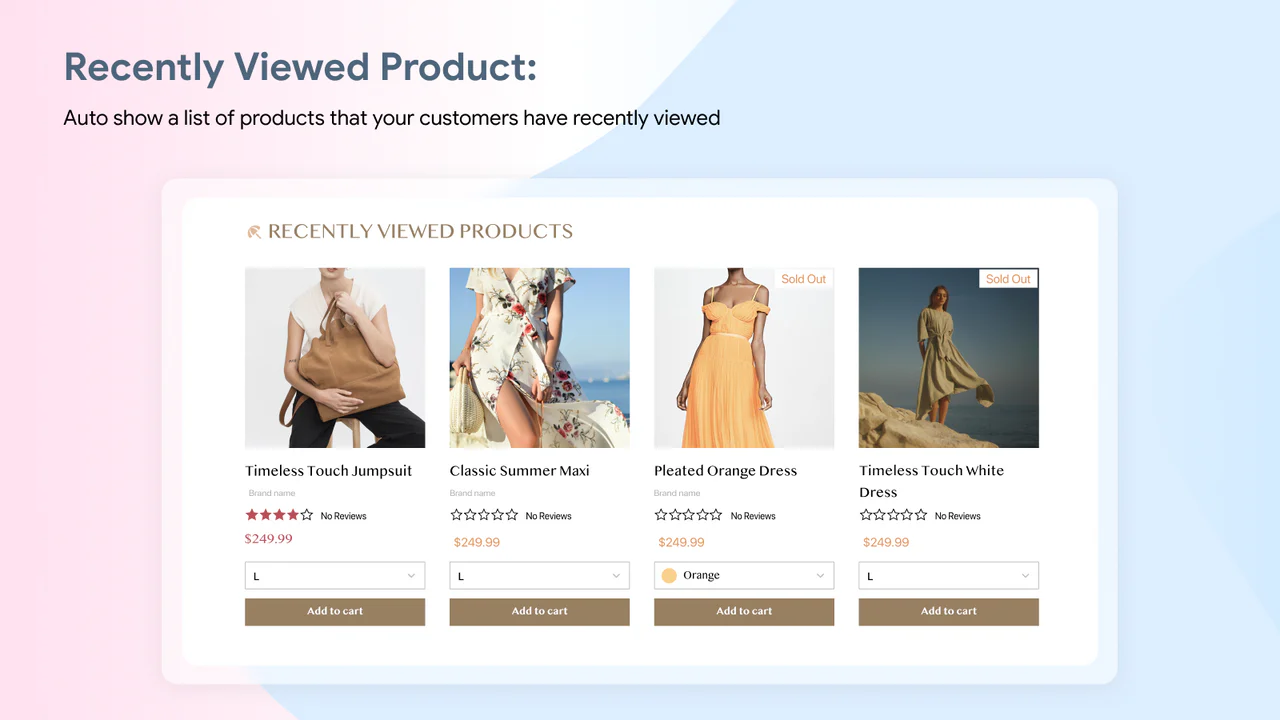 Recently viewed product 